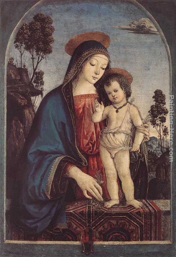 The Virgin and Child painting - Bernardino Pinturicchio The Virgin and Child art painting